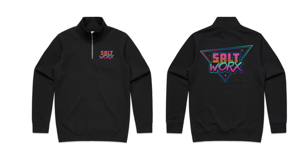 Saltworx Unisex Quarter Zip Jumper | Premium Coastal Pullover Australia