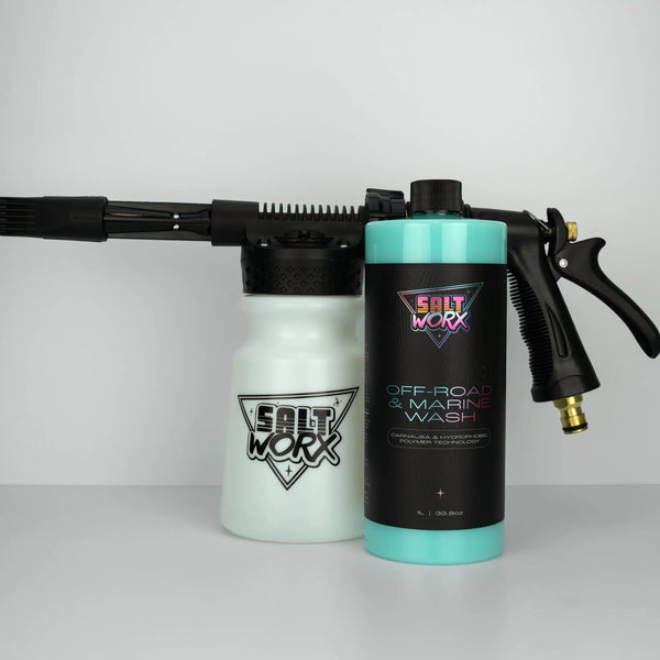 Saltworx Starter Kit — Foam Gun + Off-Road & Marine Wash Saltworx