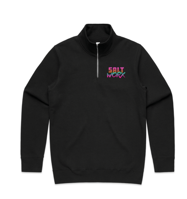 Saltworx Unisex Quarter Zip Jumper | Premium Coastal Pullover Australia